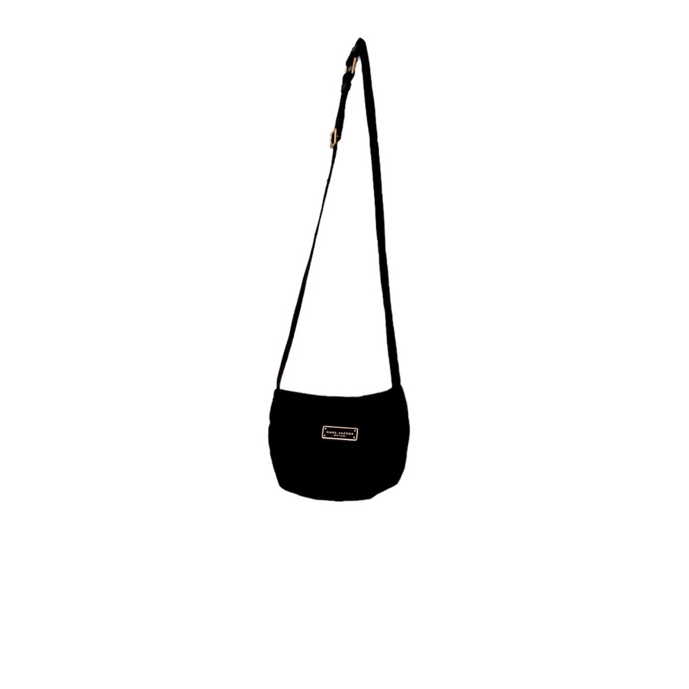 Marc Jacobs black puffy gold crossbody purse